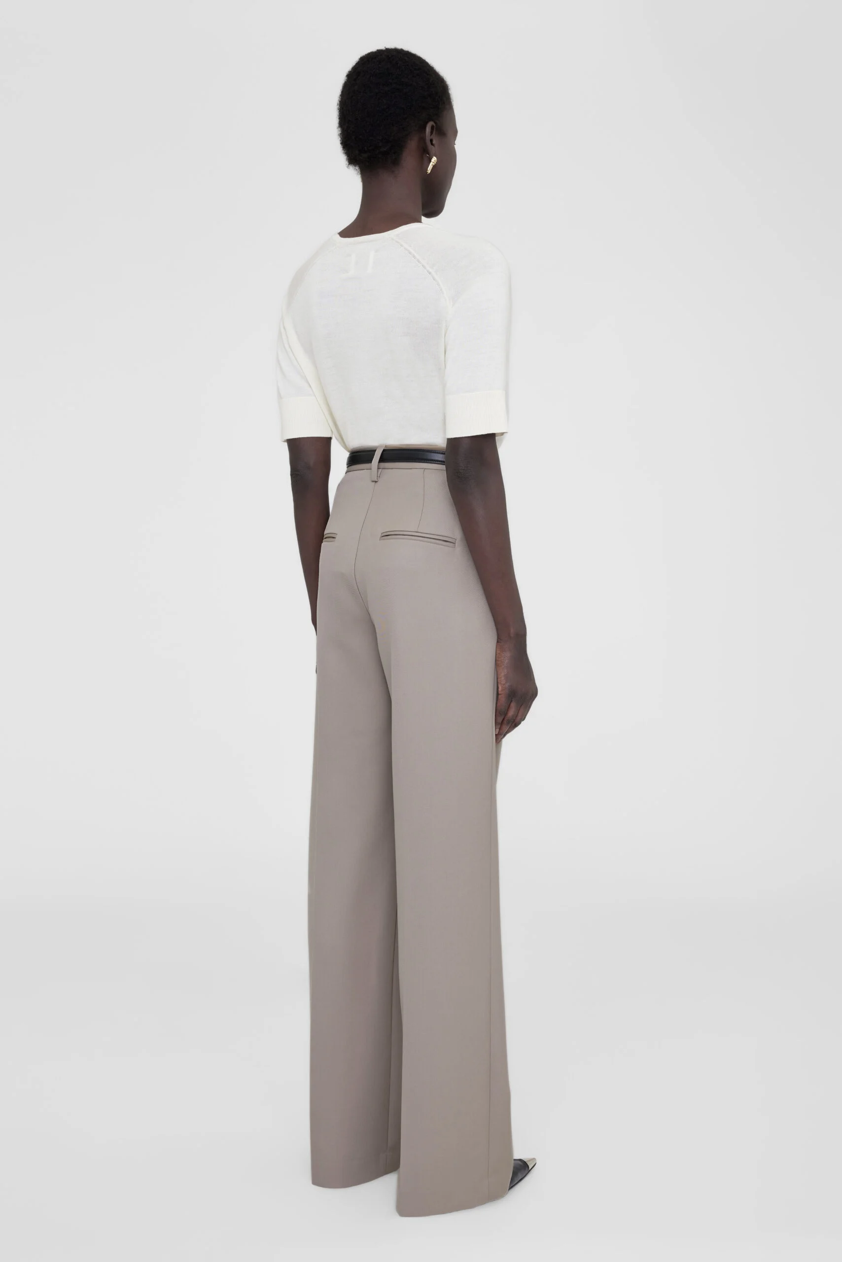 ANINE BING . Pantalon Carrie taupe – Image 2