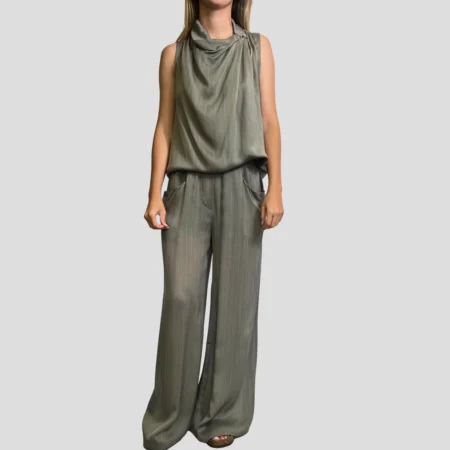 pantalon Margaux Lonnberg Ned kaki stripes