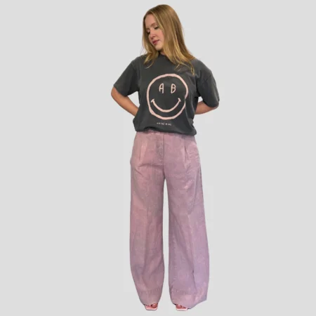 pantalon lin Myths lila