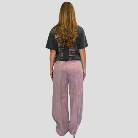 pantalon lin Myths lila