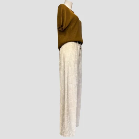 pantalon brodé Myths écru