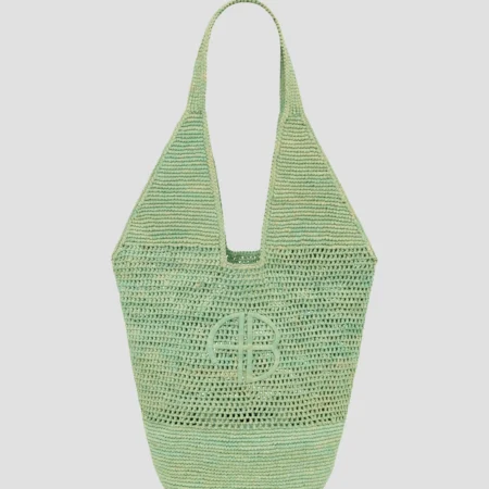 sac raphia vert Anine Bing