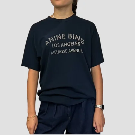 t-shirt Anine Bing bleu marine