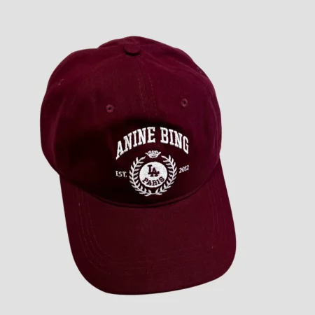 casquette Anine Bing bordeaux