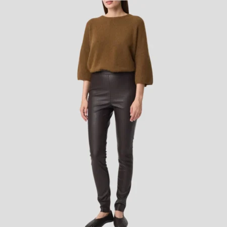Pantalon Chocolat Knit-ted Femme