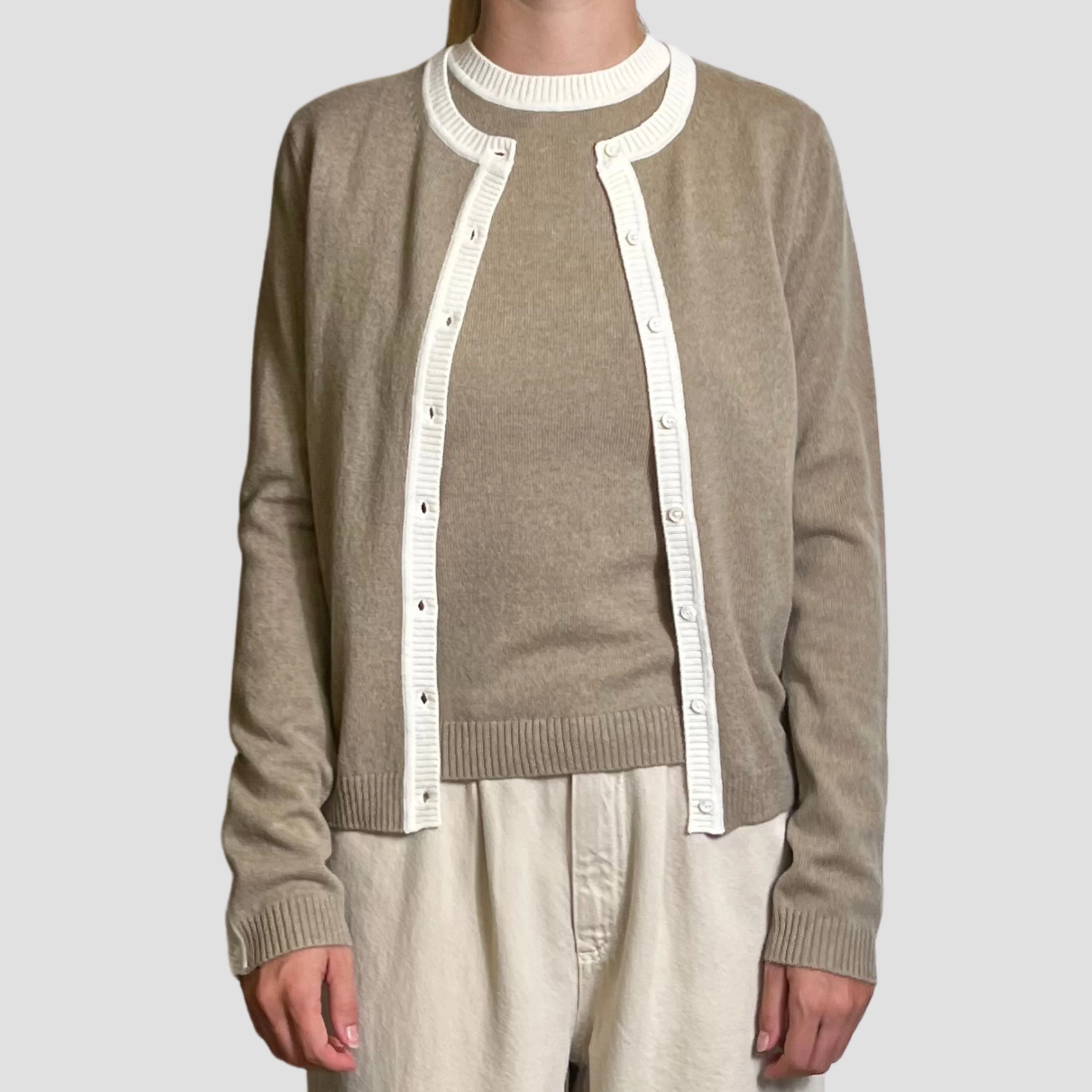 Cardigan bicolore Bompard
